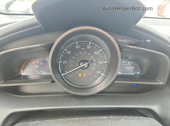 JM1DKDC71K1406331 2019 MAZDA CX-3 Gray Instrument cluster view