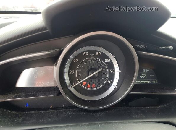JM1DKDC72H0147024 2017 MAZDA CX-3 Red Widok zestawu wskaźników