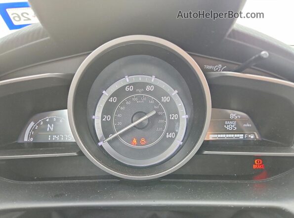 JM1DKDC73H0150739 2017 MAZDA CX-3 Серый Вид щитка приборов