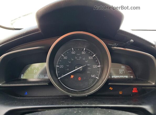JM1DKDC73J0326100 2018 MAZDA CX-3 Black Vista del cuadro de instrumentos