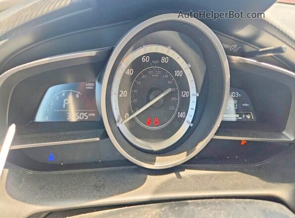 JM1DKDC74H0179926 2017 MAZDA CX-3 Gray Vista del cuadro de instrumentos