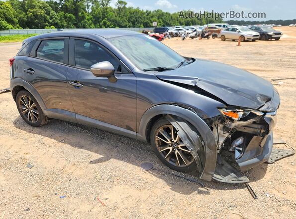 JM1DKDC79H0158411 2017 MAZDA CX-3 Серый Передняя правая четверть