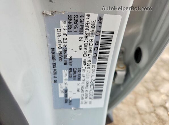 JM1DKDC79J0304912 2018 MAZDA CX-3 Белый Вид наклейки с VIN-кодом