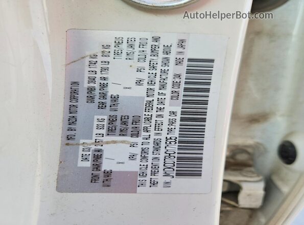 JM1DKDD78H0171505 2017 MAZDA CX-3 White VIN კოდის სტიკერის ხედი