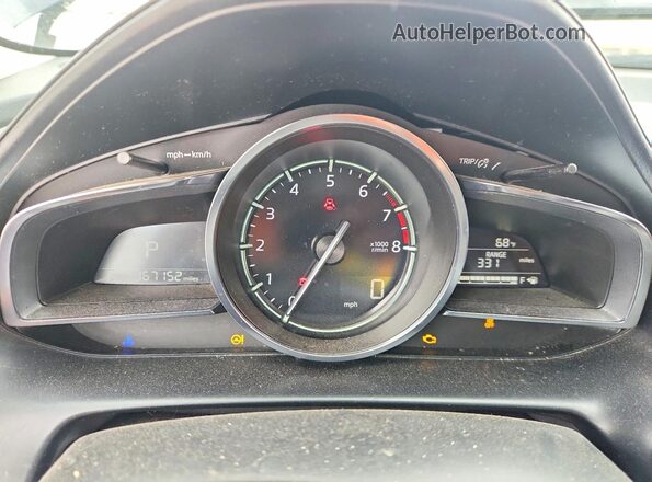 JM1DKDD7XK0431443 2019 MAZDA CX-3 Синий Вид щитка приборов