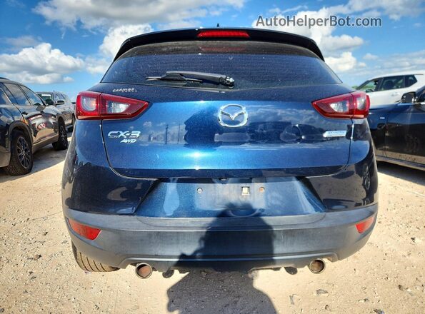 JM1DKFB74J0313157 2018 MAZDA CX-3 Blue Widok z tyłu