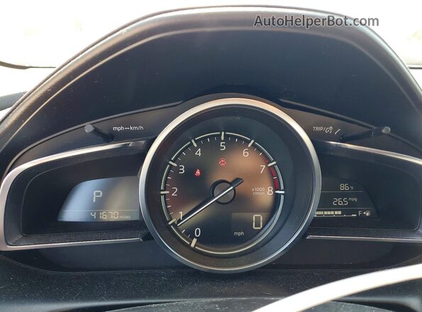 JM1DKFB77L1470453 2020 MAZDA CX-3 Blue ხელსაწყოთა პანელის ხედი
