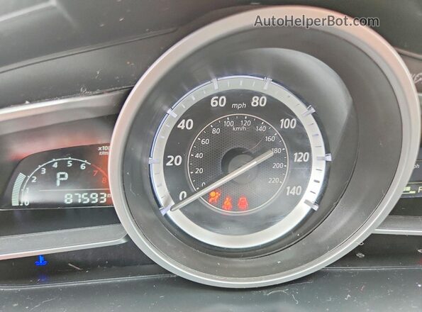 JM1DKFB79G0138722 2016 MAZDA CX-3 Red Widok zestawu wskaźników