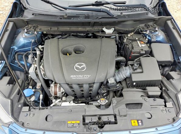 JM1DKFB79K1420913 2019 MAZDA CX-3 Blue Widok wnętrza z tyłu