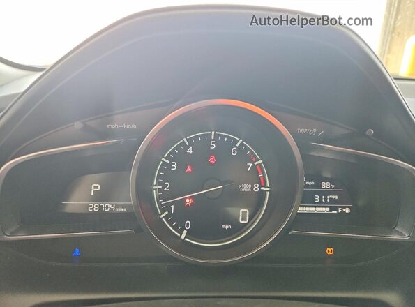 JM1DKFB79L1471412 2020 MAZDA CX-3 Синий Вид щитка приборов