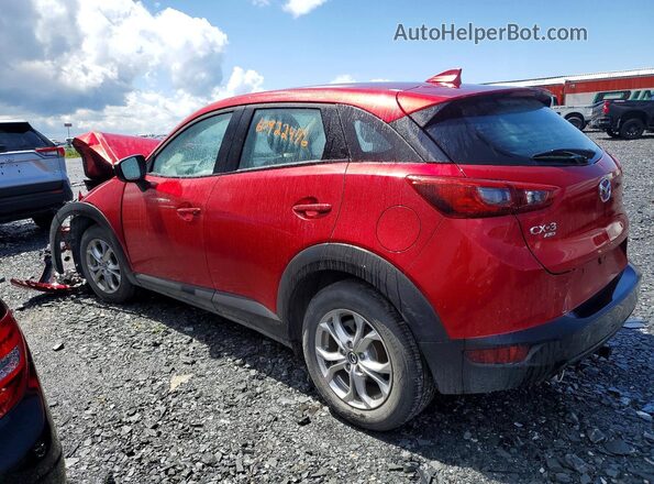 JM1DKFC70M1513370 2021 MAZDA CX-3 Burgundy უკანა მარცხენა