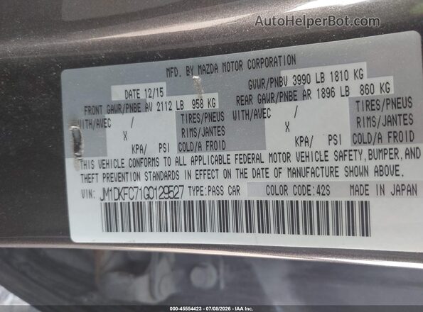 JM1DKFC71G0129527 2016 MAZDA CX-3 Gray ძრავის განყოფილების ხედი