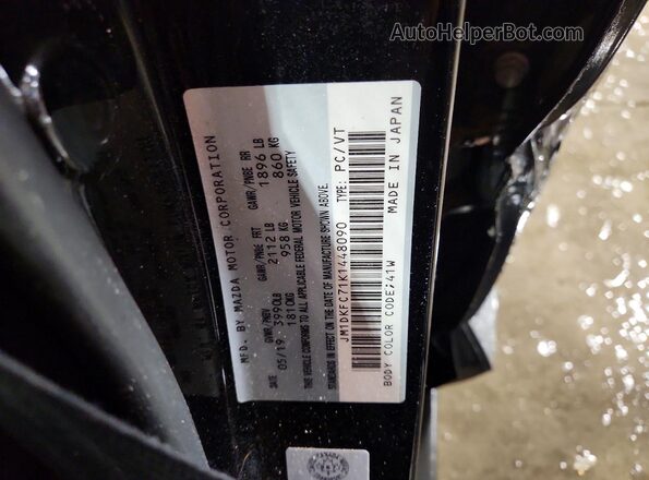 JM1DKFC71K1448090 2019 MAZDA CX-3 Черный Вид наклейки с VIN-кодом