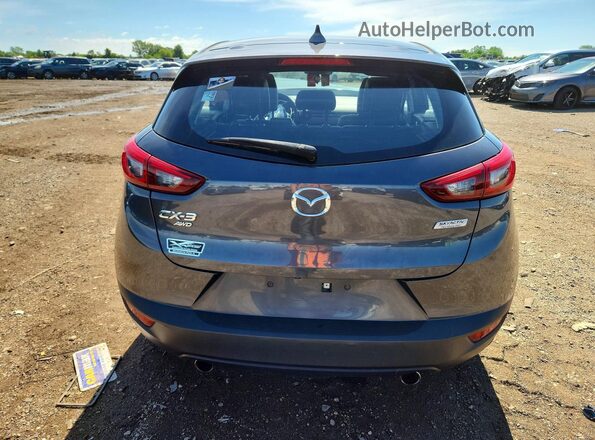 JM1DKFC72H0161419 2017 MAZDA CX-3 Серый Вид сзади
