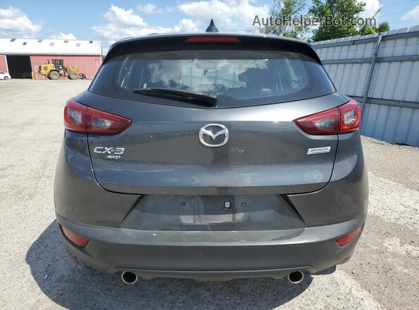 JM1DKFC73K0430437 2019 MAZDA CX-3 Gray Vista de la etiqueta del VIN