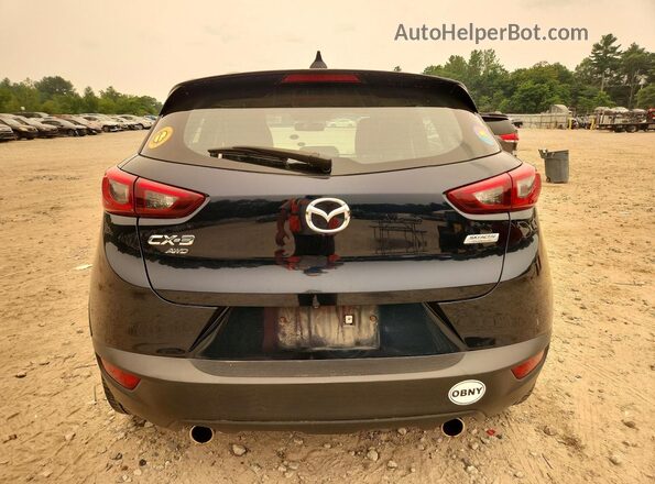 JM1DKFC74H0162040 2017 MAZDA CX-3 Синий Вид сзади