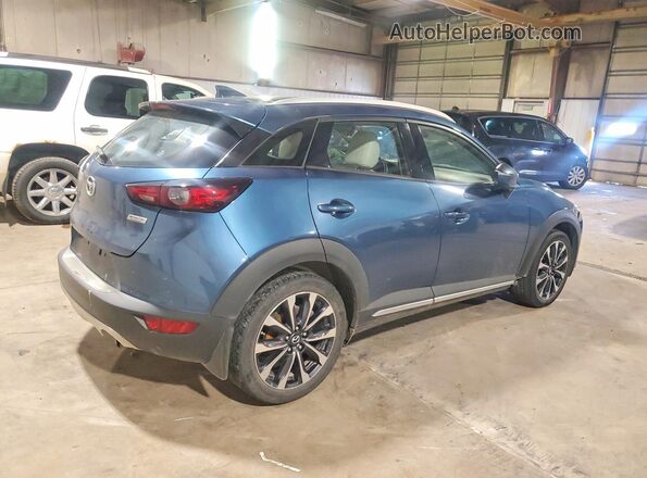 JM1DKFD71K0441547 2019 MAZDA CX-3 Синий Задняя правая четверть