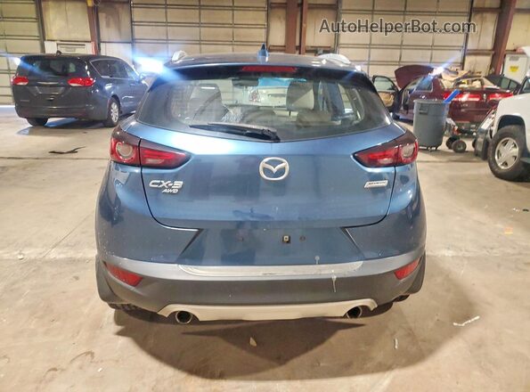 JM1DKFD71K0441547 2019 MAZDA CX-3 Синий Вид сзади