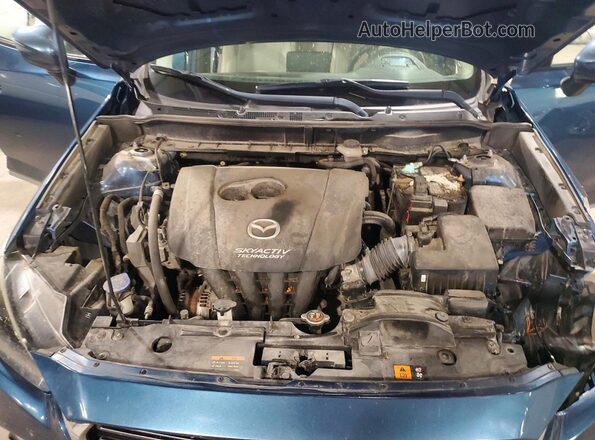 JM1DKFD71K0441547 2019 MAZDA CX-3 Синий Вид задней части салона