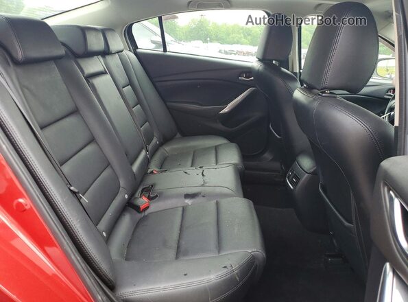 JM1GJ1T52G1469619 2016 MAZDA 6 Red უკანა სავარძლების ხედი