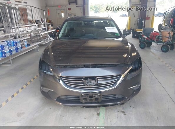 JM1GJ1T54G1474496 2016 MAZDA 6 Gray უკანა სალონის ხედი