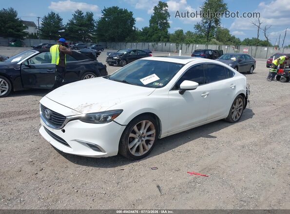 JM1GJ1T5XG1466760 2016 MAZDA 6 White Vista tres cuartos delantera izquierda