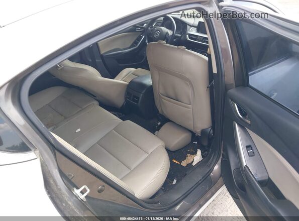 JM1GJ1T5XG1466760 2016 MAZDA 6 White Vista de la etiqueta del VIN