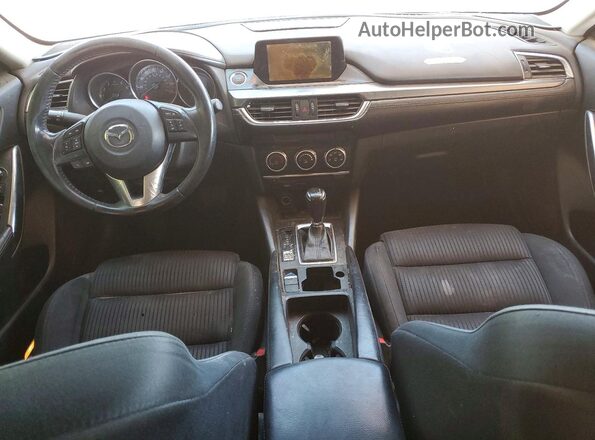 JM1GJ1U51G1442068 2016 MAZDA 6 Gray Առջևի վահանակի տեսք