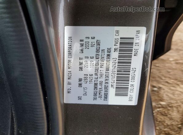 JM1GJ1U52G1424243 2016 MAZDA 6 Gray Widok komory silnika