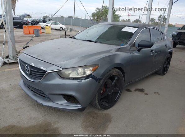 JM1GJ1U54G1406830 2016 MAZDA 6 Gray Առջևի ձախ երեք քառորդ տեսարան