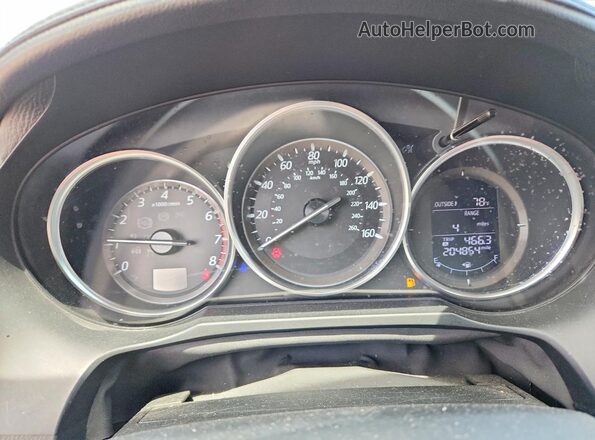 JM1GJ1U58G1408001 2016 MAZDA 6 Gray ხელსაწყოთა პანელის ხედი