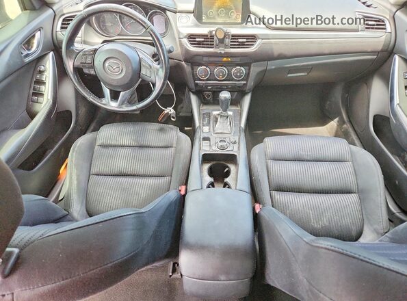 JM1GJ1U58G1408001 2016 MAZDA 6 Gray წინა პანელის ხედი
