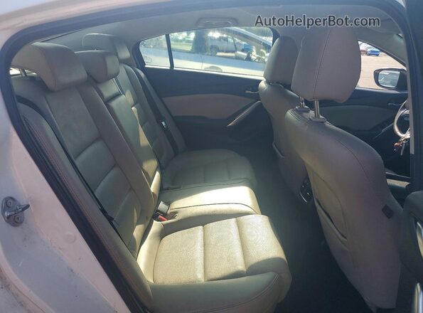 JM1GJ1V50G1440567 2016 MAZDA 6 White Вид задніх сидінь