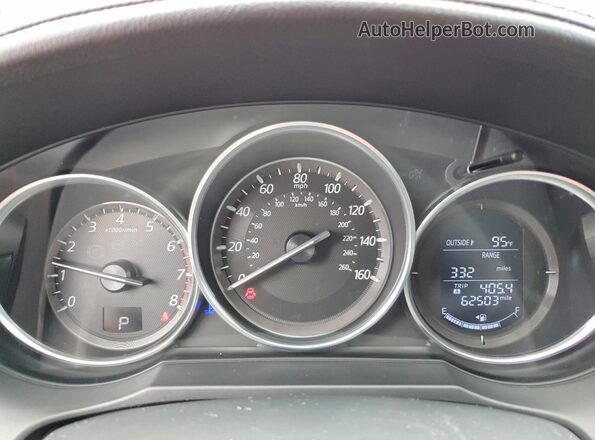 JM1GJ1V50G1474587 2016 MAZDA 6 Red ხელსაწყოთა პანელის ხედი