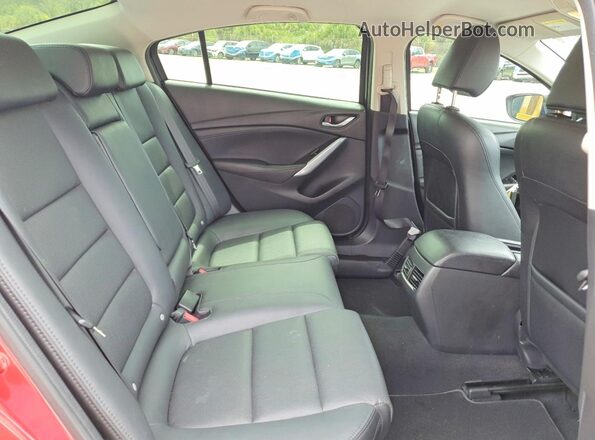 JM1GJ1V50G1474587 2016 MAZDA 6 Red უკანა სავარძლების ხედი