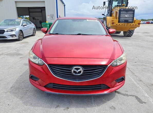 JM1GJ1V50G1474587 2016 MAZDA 6 Red წინა ხედი