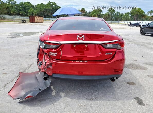 JM1GJ1V50G1474587 2016 MAZDA 6 Red უკანა ხედი
