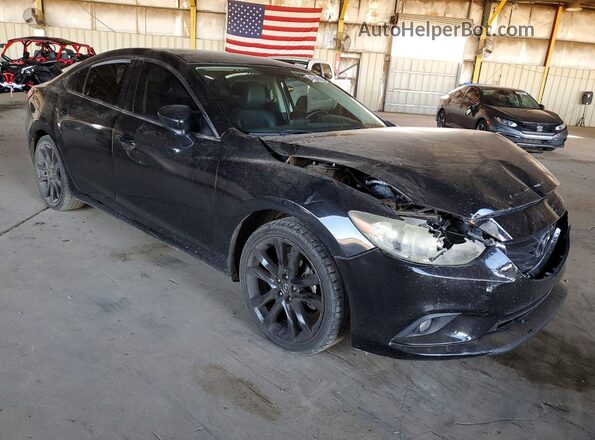 JM1GJ1V52G1431627 2016 MAZDA 6 Black Front right