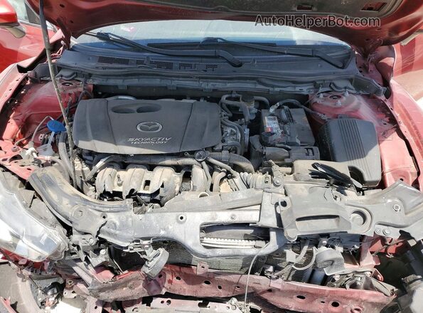 JM1GJ1V58G1428697 2016 MAZDA 6 Red Widok wnętrza z tyłu
