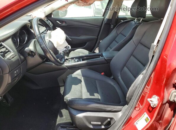 JM1GJ1V58G1428697 2016 MAZDA 6 Red Widok wnętrza z przodu