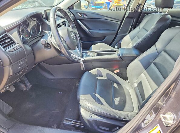 JM1GJ1V58G1474952 2016 MAZDA 6 Gray წინა სალონის ხედი