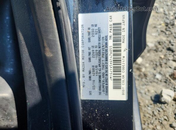 JM1GJ1V5XG1476055 2016 MAZDA 6 Черный Вид подкапотного пространства
