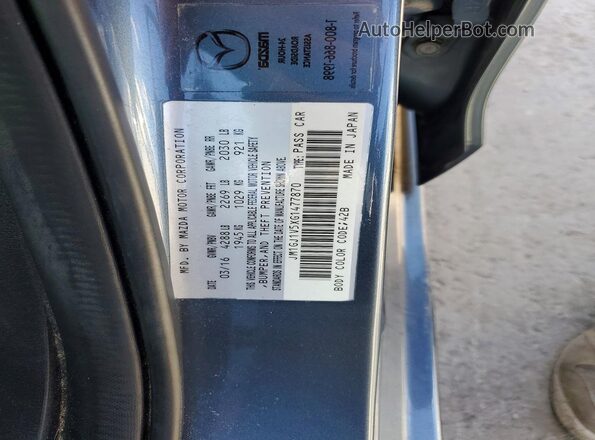 JM1GJ1V5XG1477870 2016 MAZDA 6 Blue VIN կոդի պիտակի տեսք