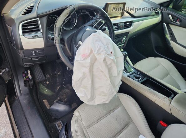 JM1GJ1W50G1402934 2016 MAZDA 6 Black Առջևի վահանակի տեսք