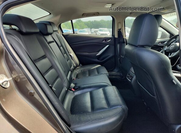 JM1GJ1W50G1471378 2016 MAZDA 6 Brown Rear seats view