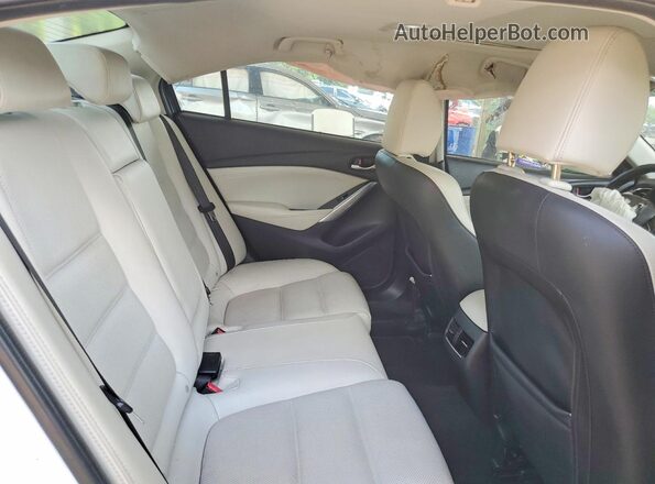 JM1GJ1W53G1451934 2016 MAZDA 6 White უკანა სავარძლების ხედი