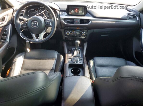 JM1GJ1W5XG1420583 2016 MAZDA 6 Black Widok deski rozdzielczej
