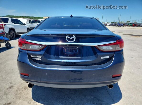 JM1GJ1W5XG1433706 2016 MAZDA 6 Blue უკანა ხედი