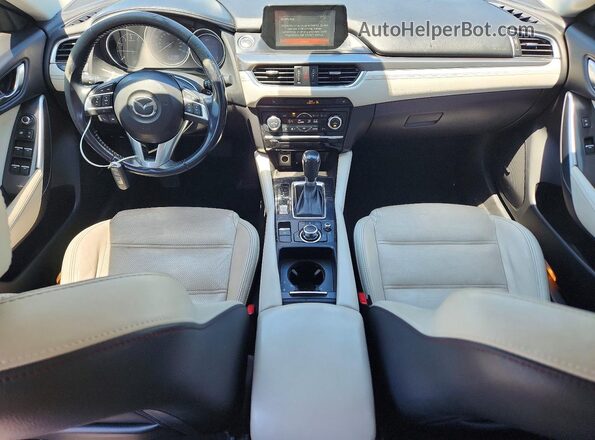 JM1GJ1W5XG1433706 2016 MAZDA 6 Blue წინა პანელის ხედი