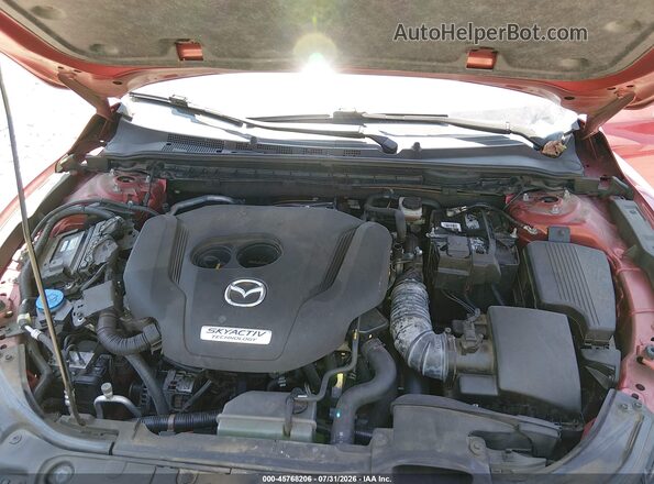 JM1GL1TY2J1301572 2018 MAZDA 6 Red უკანა ხედი